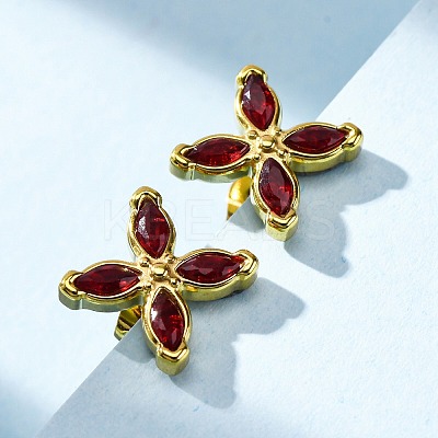 304 Stainless Steel Stud Earrings EJEW-C135-01G-01-1