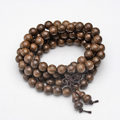 5-Loop Wrap Style Buddhist Jewelry BJEW-S125-17-1