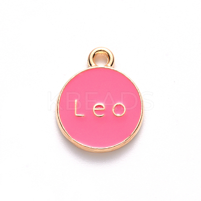 Alloy Enamel Pendants X-ENAM-S124-01A-03G-1