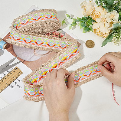 Polyester Jacquard Ribbon OCOR-WH0085-77B-1