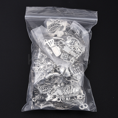 100Pcs 100 Styles Tibetan Style Alloy Charms TIBEP-YW0002-01-1