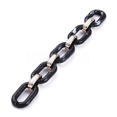 Handmade Acrylic Cable Chains AJEW-JB00634-04-1