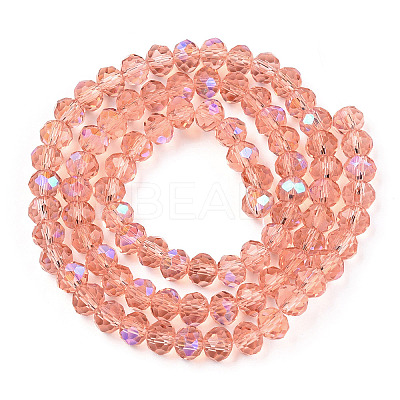 Electroplate Glass Beads Strands EGLA-A034-T2mm-L24-1