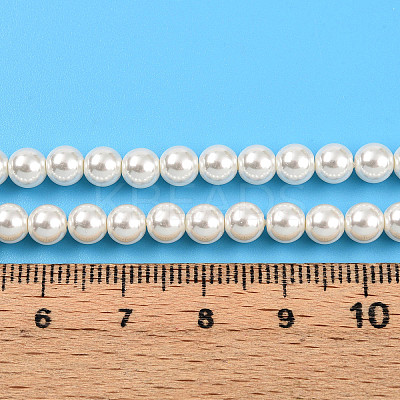 Baking Paint Pearlized Glass Pearl Bead Strands HY-N002-5mm-A11-1