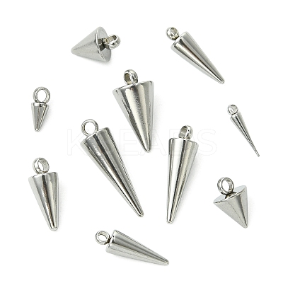 80Pcs 8 Styles Stainless Steel Pendants STAS-CJ0002-85-1