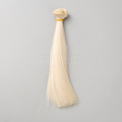 Plastic Doll Wig Hair AJEW-WH0695-007A-1