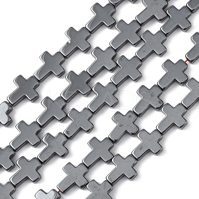 Non-magnetic Synthetic Hematite Beads Strands G-P218-17-08-1