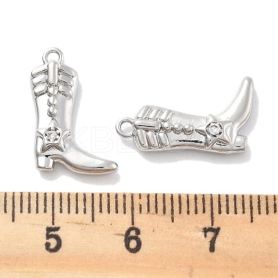 Brass Micro Pave Cubic Zirconia Pendants KK-M102-52P-1
