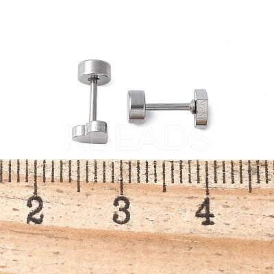 304 Stainless Steel Stud Earrings for Women X-EJEW-E603-05A-P-1