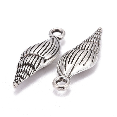 Tibetan Style Alloy Pendants TIBEP-20321-AS-RS-1