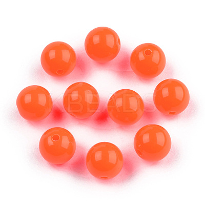 Fluorescent Acrylic Beads MACR-R517-6mm-03-1