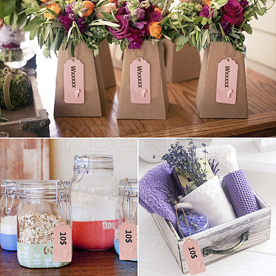 Jewelry Display Kraft Paper Price Tags and Jute Twine CDIS-TA0001-06D-1