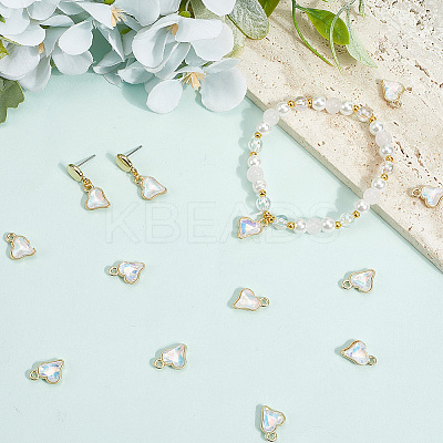 64Pcs Glass Charms FIND-SC0015-33A-1
