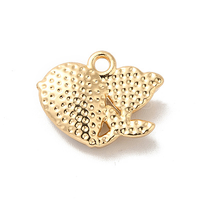 Rack Plating Alloy Charms PALLOY-O106-08G-02-1