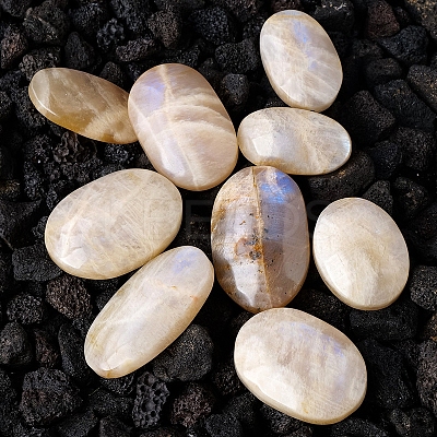 Natural Moonstone Palm Stones for Anxiety Therapy PW-WG18625-01-1