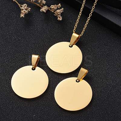 201 Stainless Steel Pendants STAS-S105-T592-25-2-1