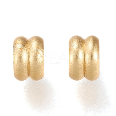 Matte Brass European Style Beads OPDL-H100-09MG-1
