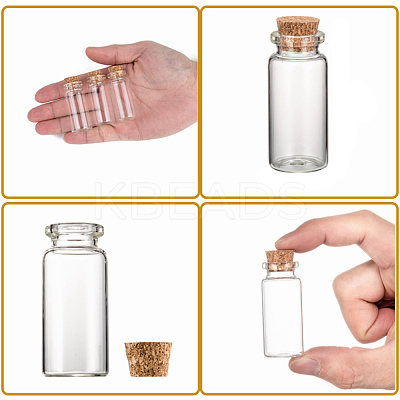 Glass Jar Bead Containers CON-Q005-1