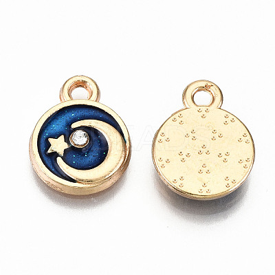 Alloy Enamel Charms X-ENAM-S126-008-RS-1