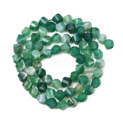 Natural Banded Agate Beads Strands G-P611-C11-01-1