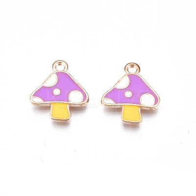 Autumn Theme Alloy Enamel Charms X-ENAM-S115-143B-1