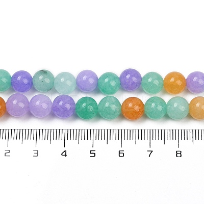 Natural Dyed White Jade Beads Strands X-G-NH0045-01A-1