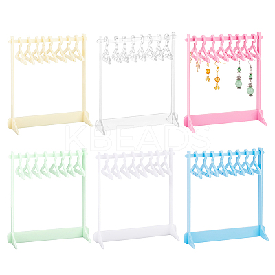 6 Sets 6 Styles Acrylic Earring Display Stands EDIS-PH0001-71-1