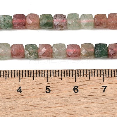 Natural Red and Green Strawberry Quartz Beads Strands GG-NH0006-A01-1