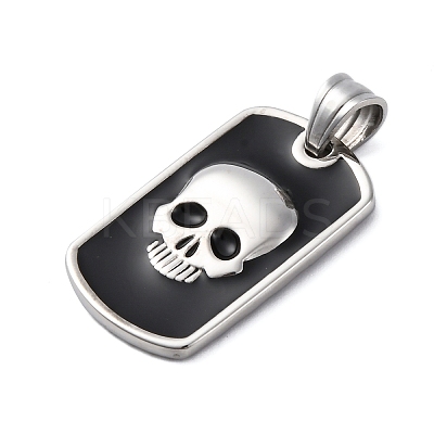 304 Stainless Steel Enamel Pendants STAS-U043-06A-P-1