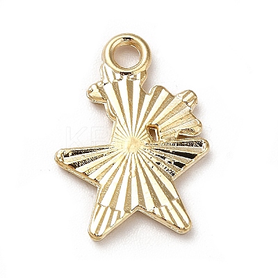Alloy Enamel Pendants ENAM-M046-03G-1