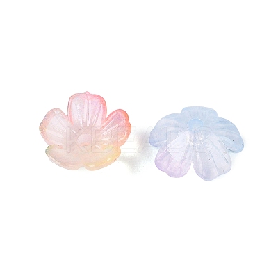 Transparent Plastic Bead Caps KY-Q005-02A-M01-1