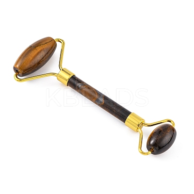 Natural Tiger Eye Face Massager DJEW-F005-01C-1