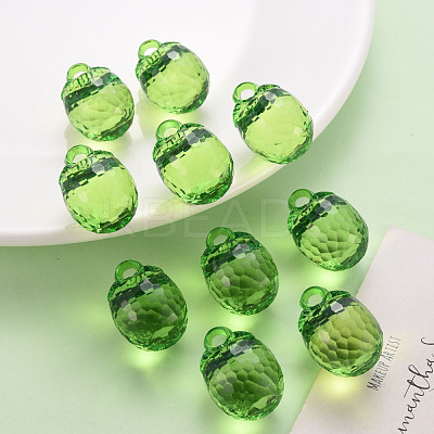 Autumn Theme Transparent Acrylic Pendants TACR-T024-04B-925-1