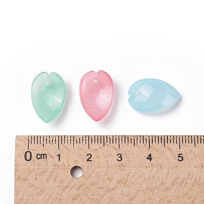 Transparent Spray Painted Glass Pendants GLAA-S183-15-1