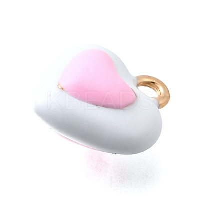 Zinc Alloy Enamel Charms FIND-U029-01G-07-1