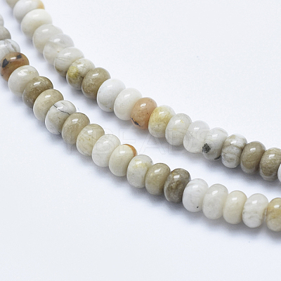Natural Silver Leaf Jasper Beads Strands G-E444-36B-1