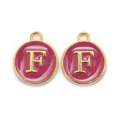 Golden Plated Alloy Enamel Charms LS-ENAM-S118-08F-1