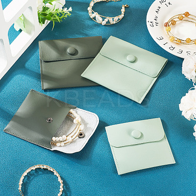 4Pcs 4 Styles PU Imitation Leather Jewelry Storage Bags ABAG-TA0001-64-1