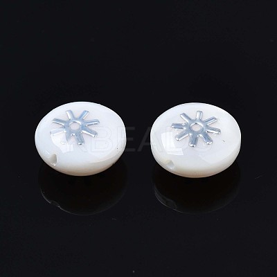 Natural Freshwater Shell Beads SHEL-N003-22-10P-1