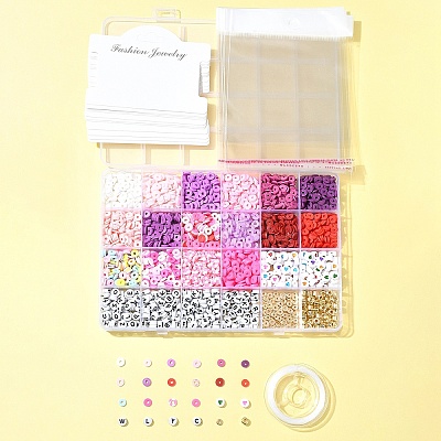 Handmade Polymer Clay Heishi Bead DIY Jewelry Kits DIY-FS0006-69-1
