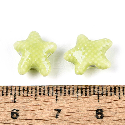 Handmade Porcelain Beads PORC-Q002-03G-01-1