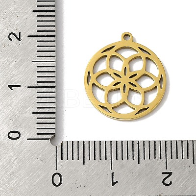 5Pcs 201 Stainless Steel Pendants STAS-Z068-02G-01-1