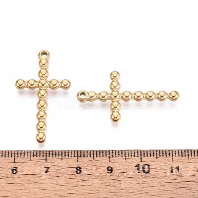 304 Stainless Steel Religion Cross Pendants STAS-T067-34G-1