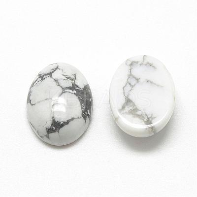 Natural Howlite Cabochons G-R415-14x10-29-1