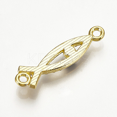 Alloy Rhinestone Links Connectors X-ALRI-T006-09G-1