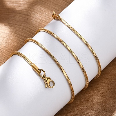 304 Stainless Steel Snake Chain Necklaces MAK-L015-03C-1