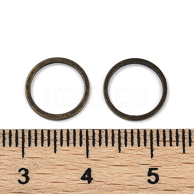 Rack Plating Brass Linking Rings KK-P286-01B-AB-1