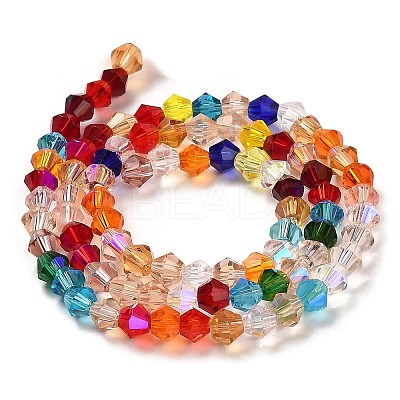 Transparent Electroplate Glass Beads Strands LS-GLAA-F029-3mm-D29-1