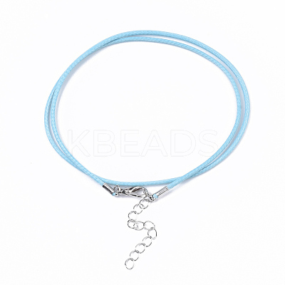 Waxed Cotton Cord Necklace Making MAK-S032-1.5mm-B08-1