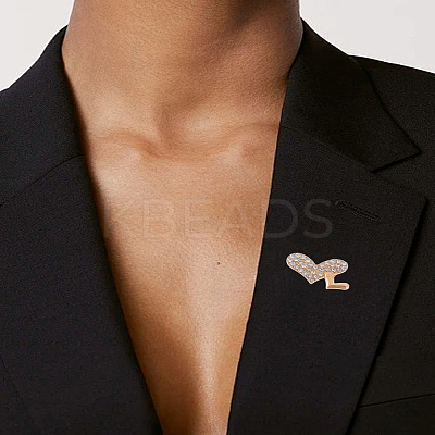 6Pcs Alloy Rhinestone Brooches JEWB-LP0002-06-1